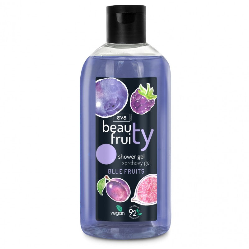 Żel pod prysznic Eva Natura Beauty Fruity Niebieskie owoce 400 ml