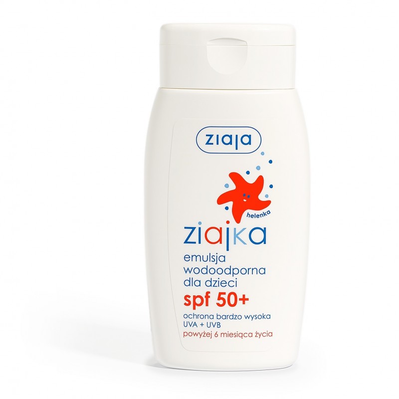 Emulsja wodoodporna dla dzieci SPF 50+ Ziajka 125 ml