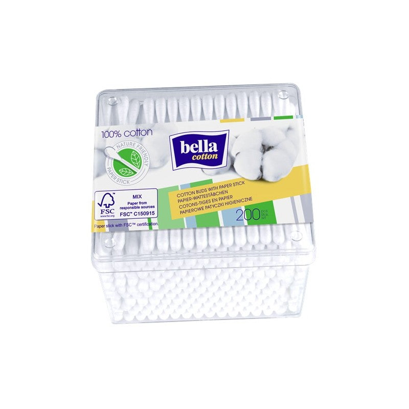 Papierowe patyczki higieniczne Bella Cotton