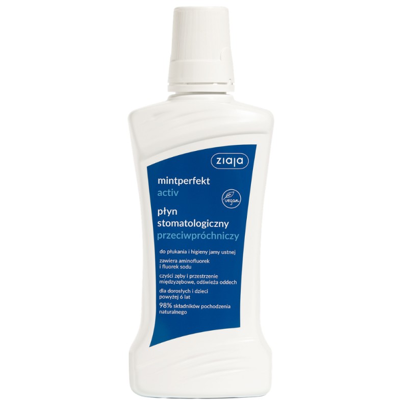 Płyn do ust Ziaja Mintperfect Active przeciwpróchniczy 500 ml