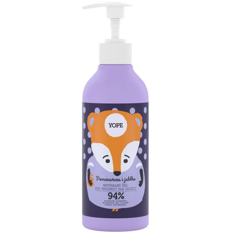 Żel pod prysznic dla dzieci YOPE Pomarańcza i Jabłko 400 ml