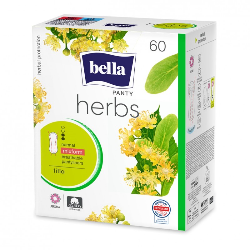 Wkładki higieniczne Bella Herbs z kwiatem lipy