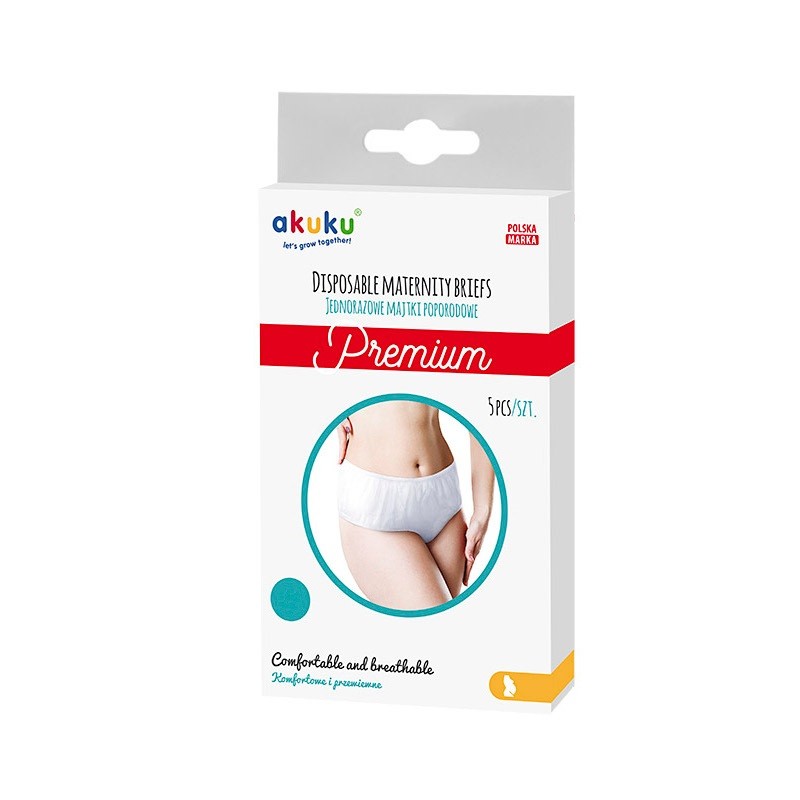 Majtki poporodowe jednorazowe Akuku Premium 5 szt.