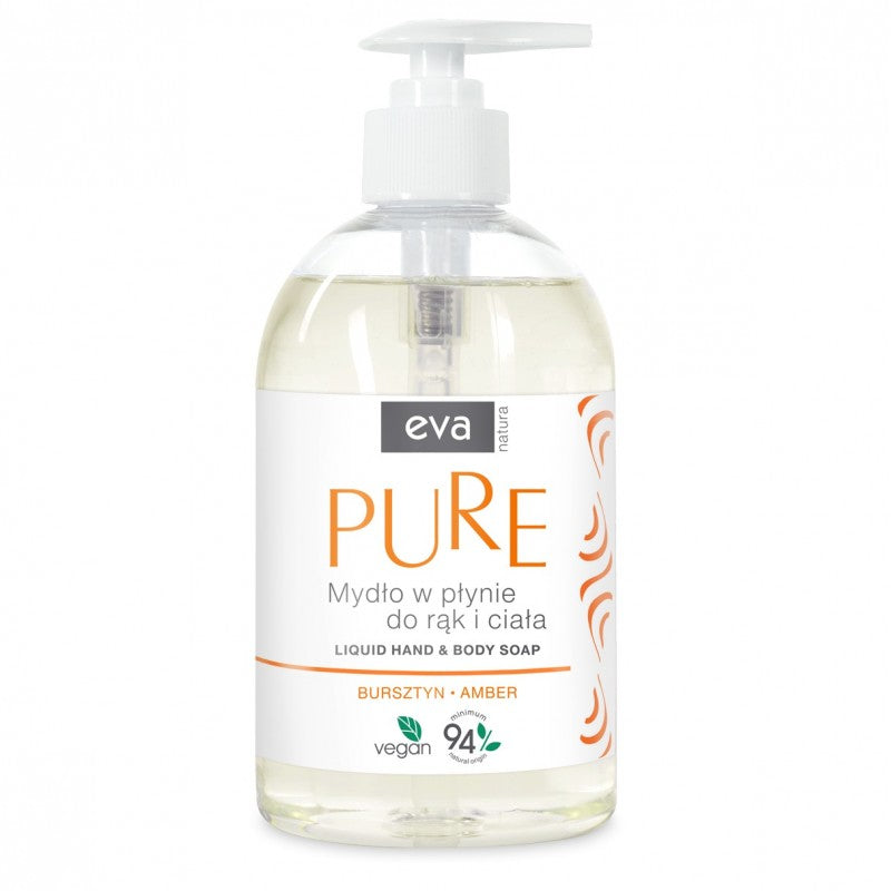 Mydło w płynie do rąk PURE Bursztyn Eva Natura 500 ml