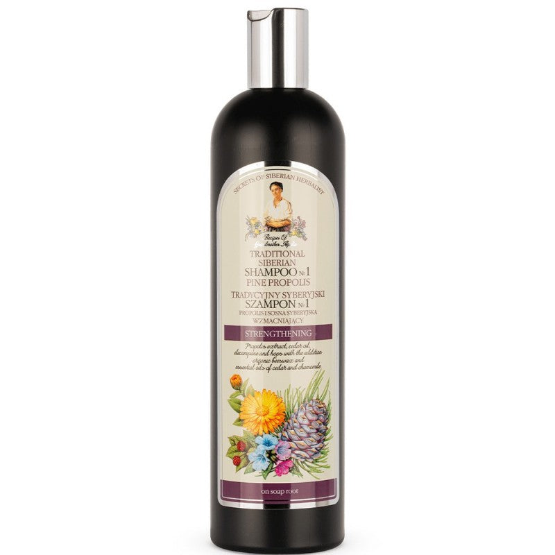 Propolisowy wzmacniający szampon do włosów nr 1 Babuszka Agafia 550 ml