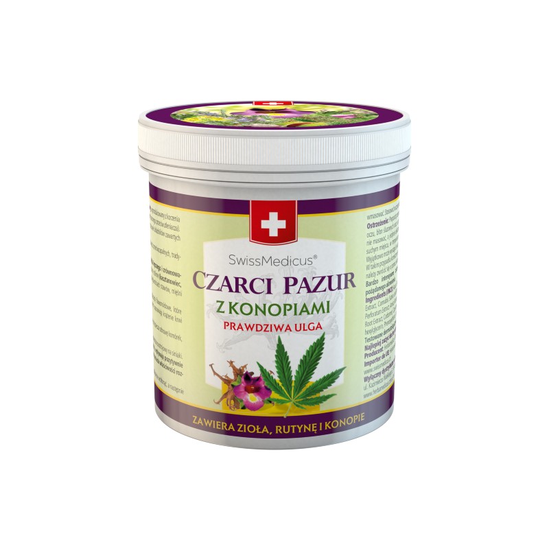 Balsam ziołowy Czarci pazur z konopiami SwissMedicus