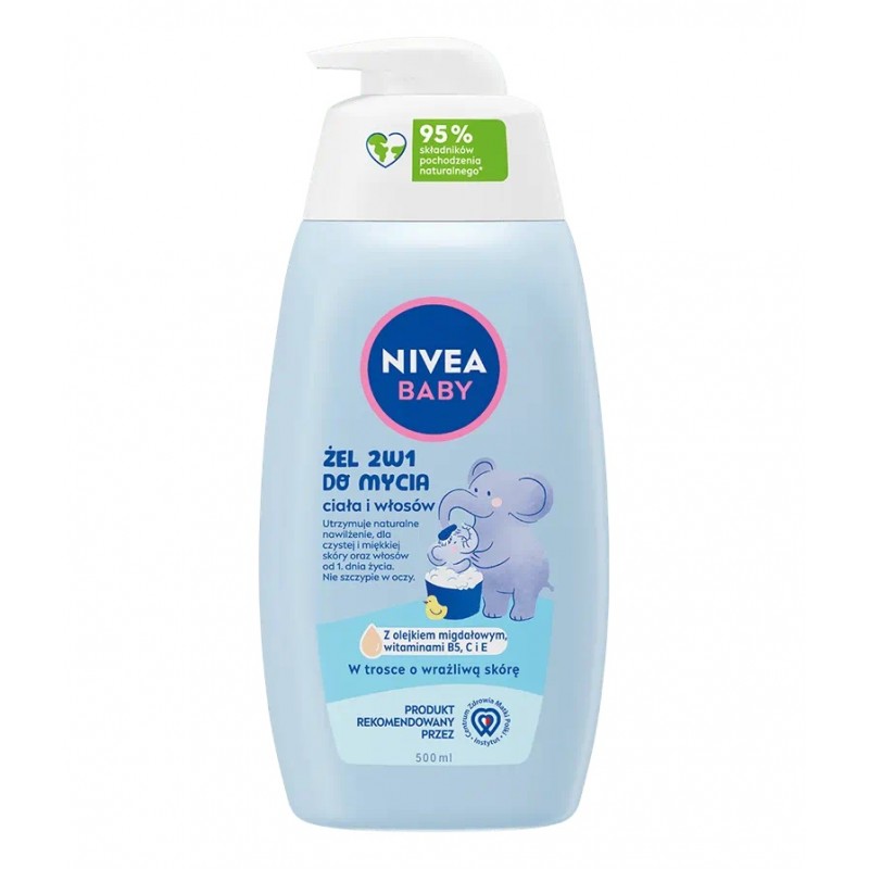 Żel 2w1 do mycia ciała i włosów NIVEA BABY 500 ml