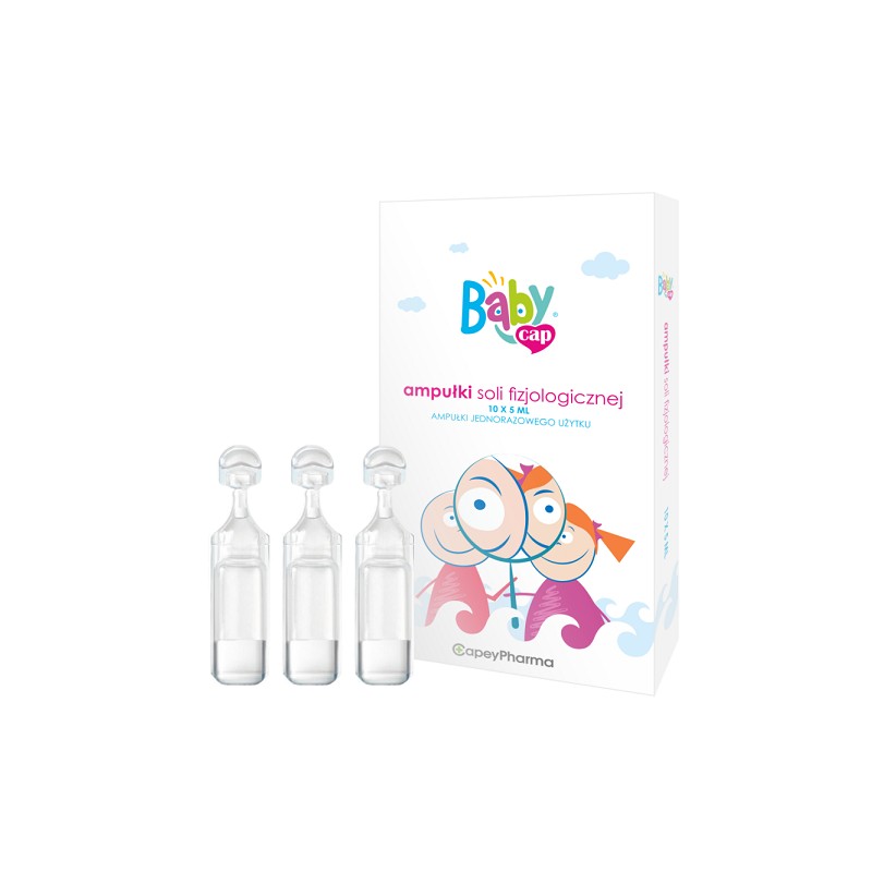 Ampułki soli fizjologicznej BabyCap 10 x 5 ml