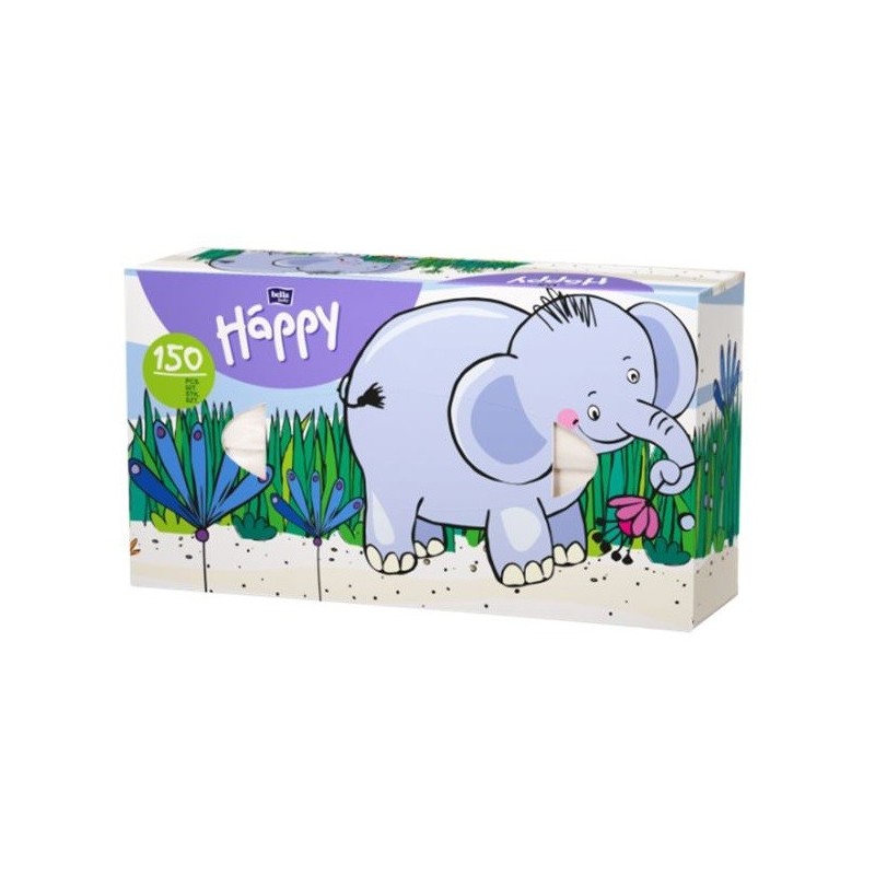 Chusteczki higieniczne w pudełku 2-warstwowe Bella Baby Happy