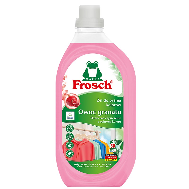 Żel do prania kolorów Frosch Owoc granatu 1,5 l