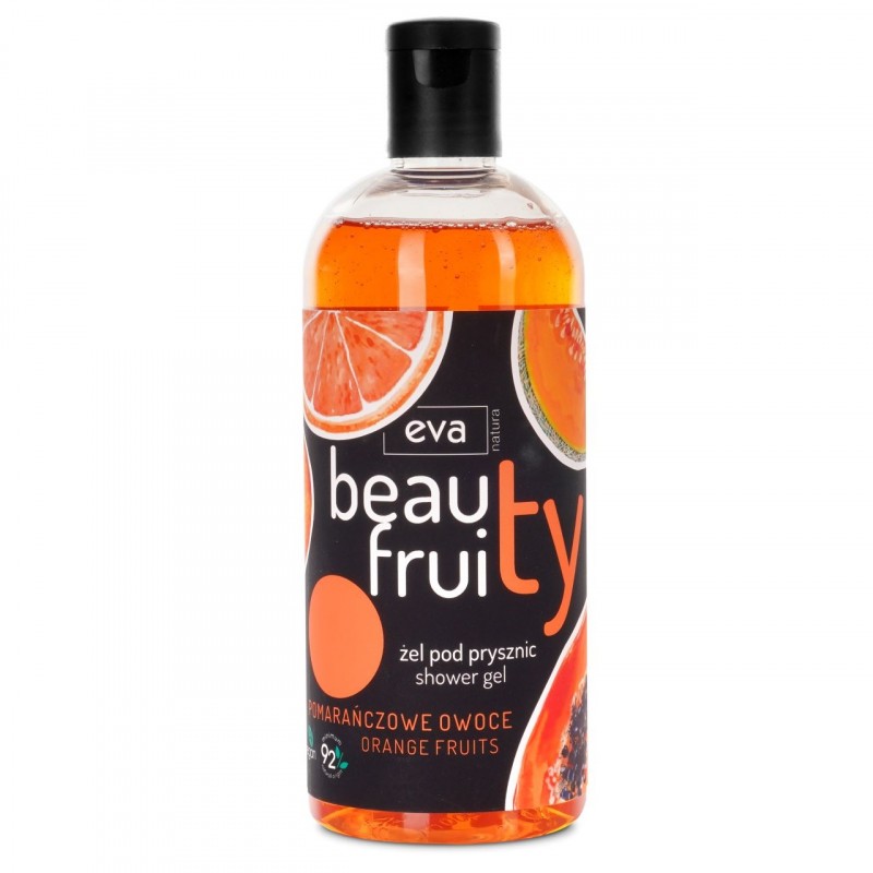 Żel pod prysznic Beauty Fruity Pomarańczowe owoce Eva Natura 400 ml