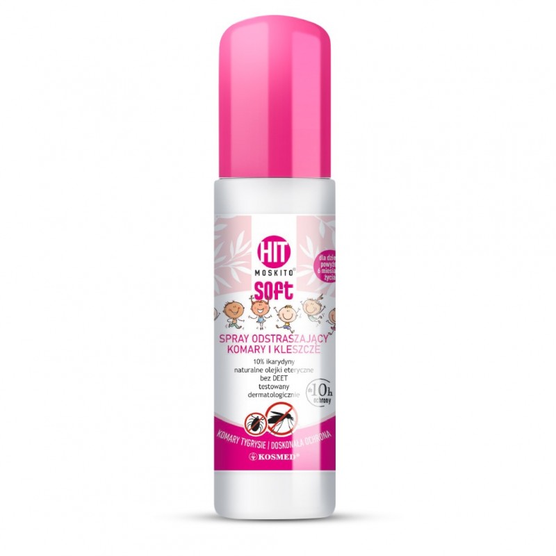 Spray na komary i kleszcze dla dzieci HIT MOSKITO SOFT 80 ml