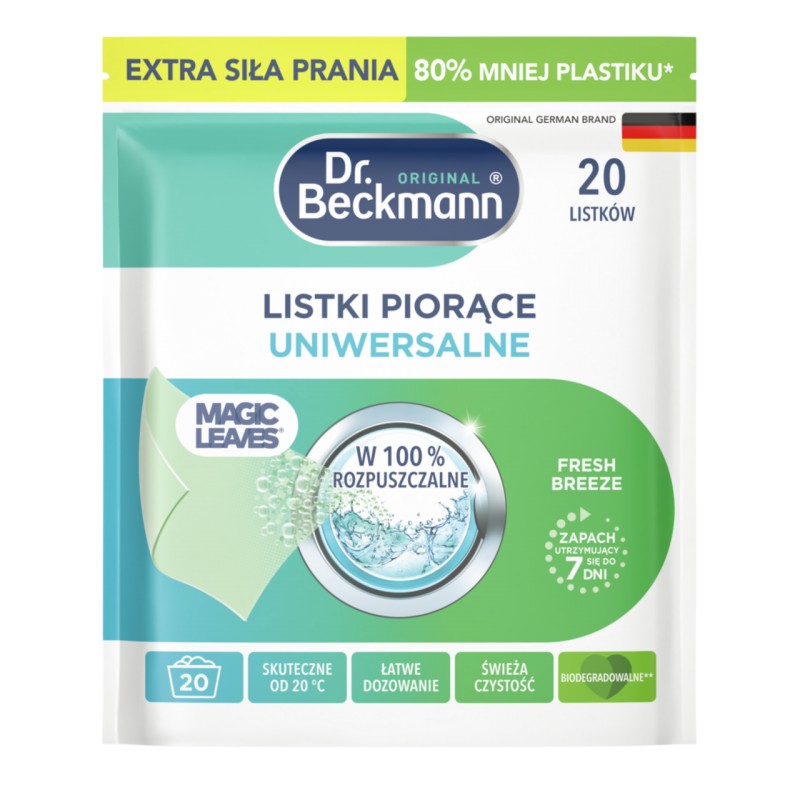 Listki piorące uniwersalne Dr. Beckmann 20 szt.