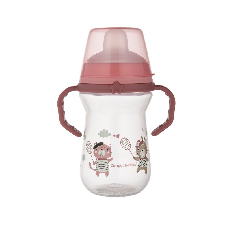 Kubek niekapek z ustnikiem Canpol Babies FirstCup BONJOUR PARIS 250 ml