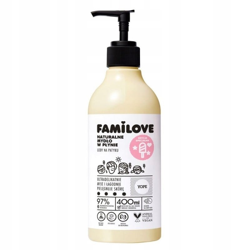 Mydło w płynie YOPE Familove Lody na patyku 400 ml
