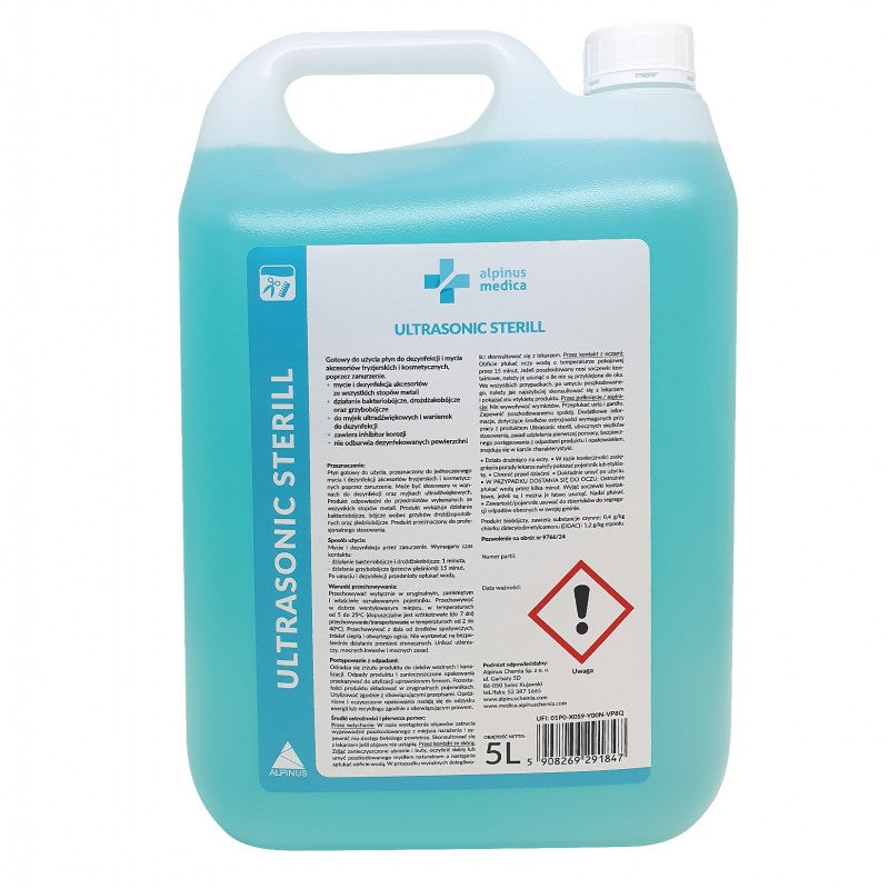 Alpinus Medica Ultrasonic Sterill Płyn do dezynfekcji i mycia akcesoriów