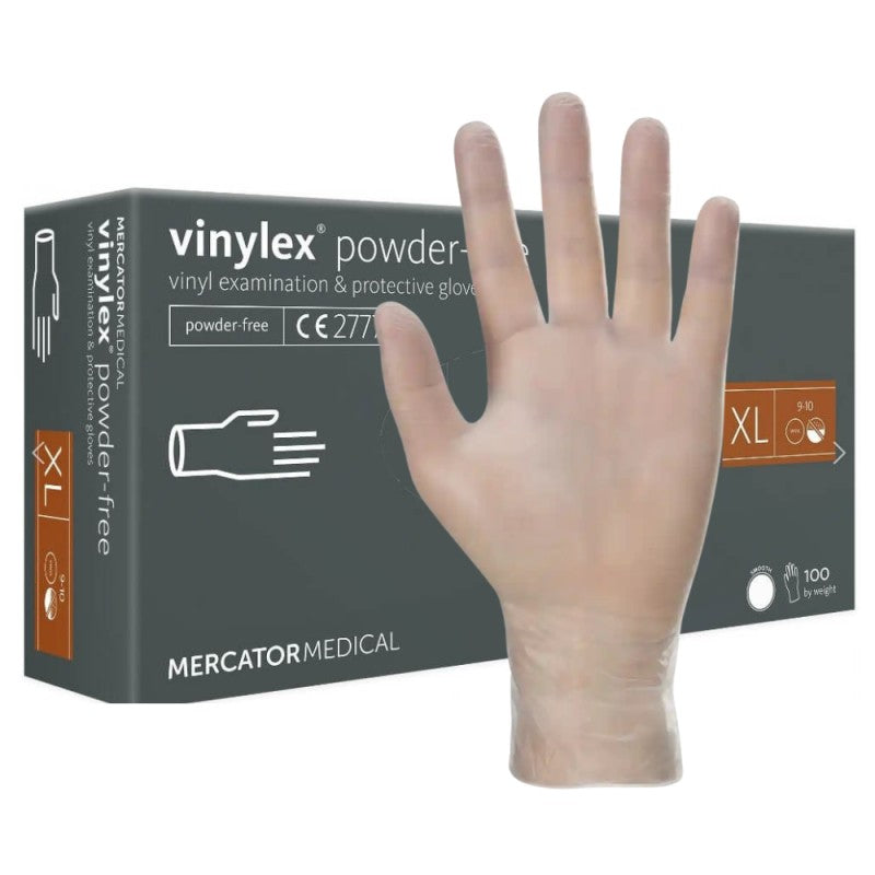 Rękawiczki winylowe Mercator Vinylex PF niepudrowane 100 szt.