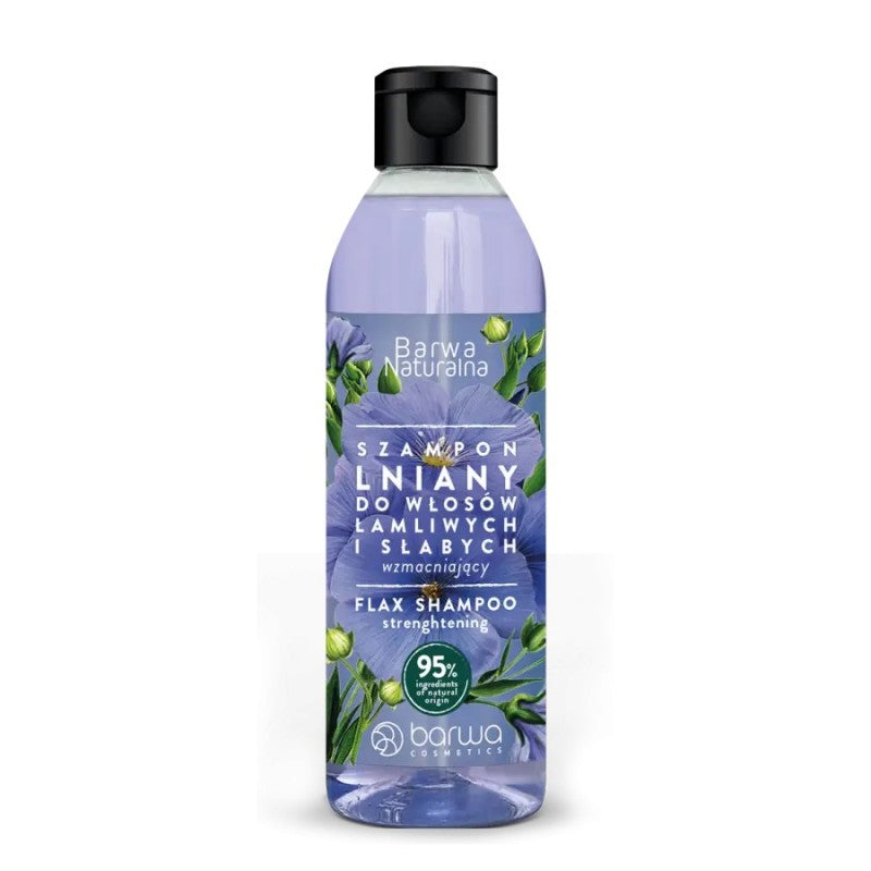 Szampon lniany Barwa Naturalna do włosów słabych i łamliwych 300 ml