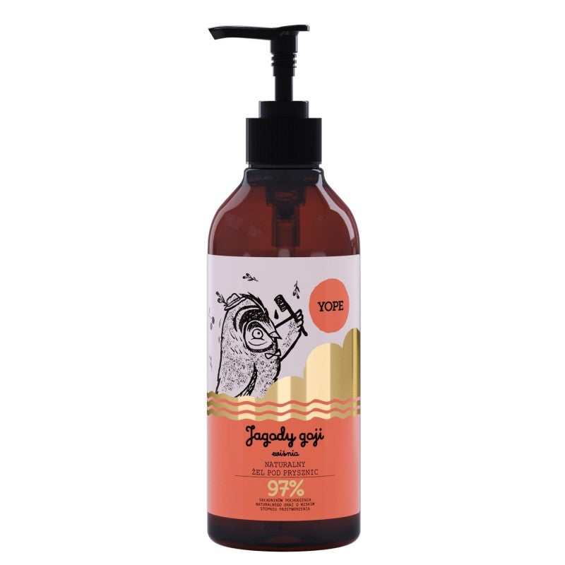 Yope Naturalny żel pod prysznic Jagody goji i wiśnia 400 ml