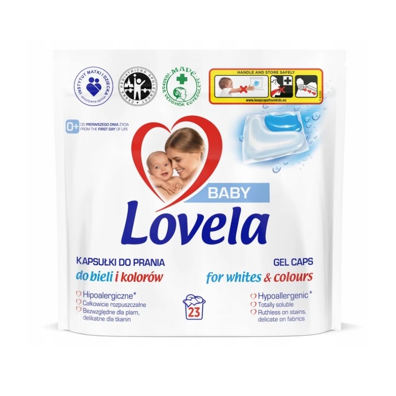 Kapsułki do prania białego i kolorów Lovela
