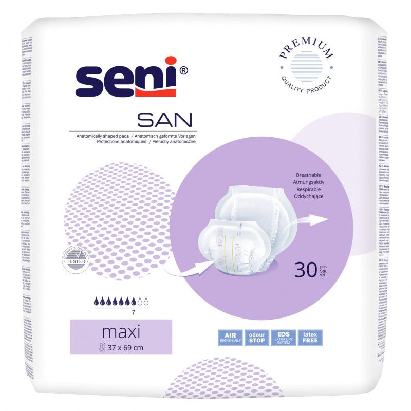 Pieluchy anatomiczne Seni San Maxi