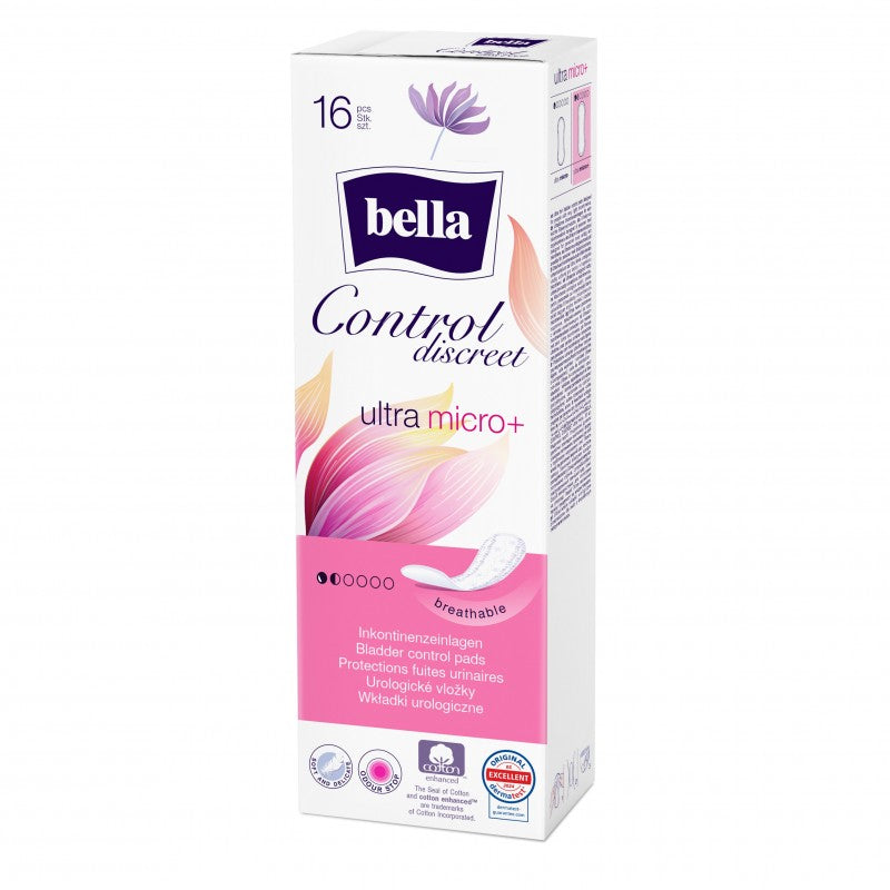 Wkładki urologiczne dla kobiet Bella Control Discreet Ultra Micro+