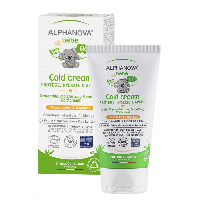 Krem ochronny do twarzy i rąk Alphanova Bebe 50 ml
