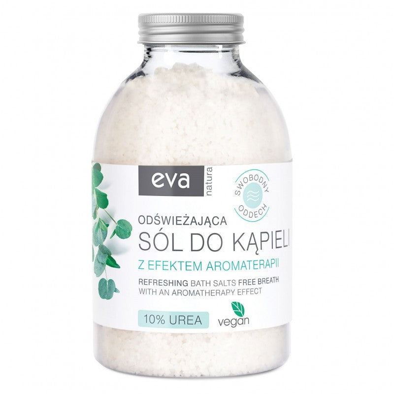 Odświeżająca sól do kąpieli Eva Natura z efektem aromaterapii Swobodny oddech 420 g