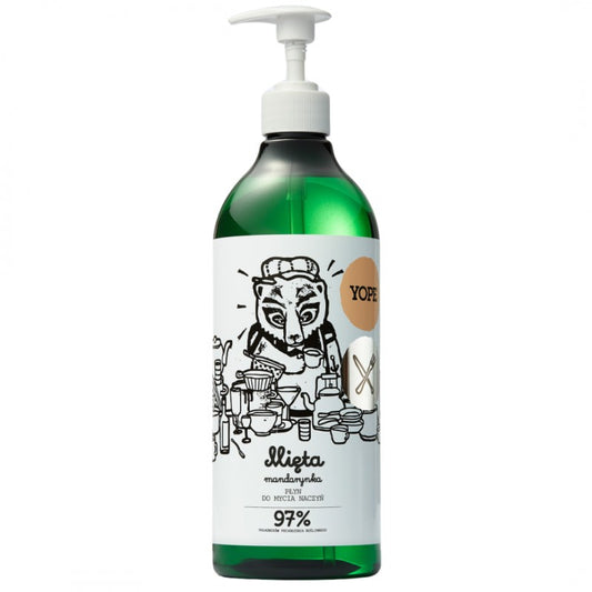 Płyn do mycia naczyń YOPE Mięta i mandarynka 750 ml