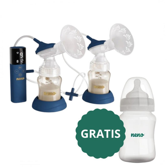 Podwójny laktator bezprzewodowy elektroniczny Neno Camino + BUTELKA 150 ml GRATIS