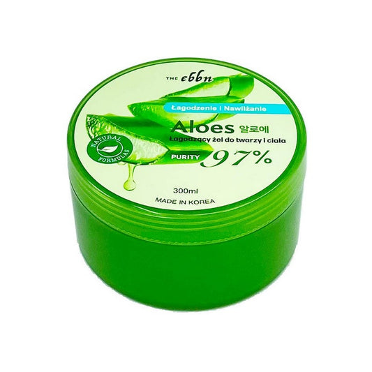 Łagodzący żel do twarzy i ciała z aloesem EBBN Aloes 300 ml