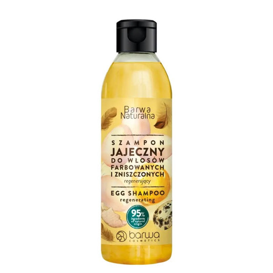 Szampon jajeczny Barwa Naturalna do włosów farbowanych i zniszczonych 300 ml