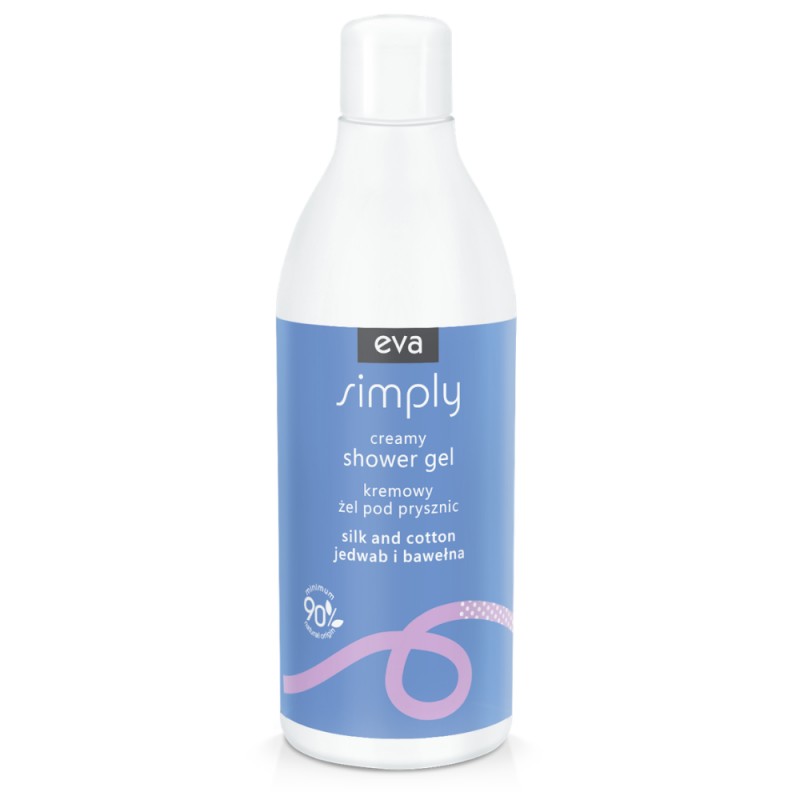 Żel do mycia ciała Eva Simply Jedwab i bawełna 500 ml