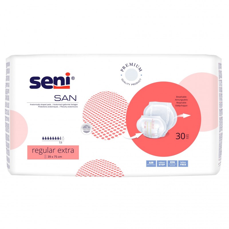 Pieluchy anatomiczne Seni San Regular Extra