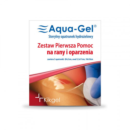 Plastry hydrożelowe Aqua-Gel Pierwsza Pomoc 3 szt.