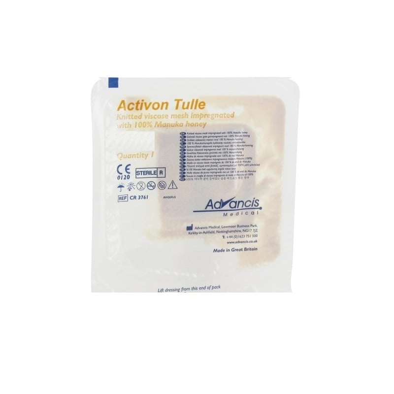 Opatrunek Activon Tulle, nasączony miodem Manuka