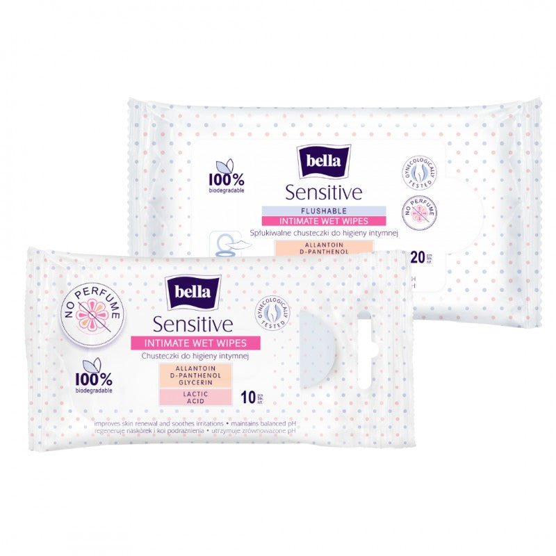 Chusteczki nasączane do higieny intymnej Sensitive Bella