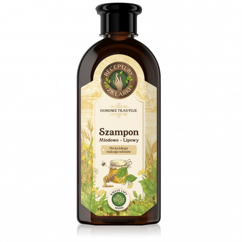 Szampon miodowo-lipowy do każdego rodzaju włosów Receptury Zielarki 350 ml