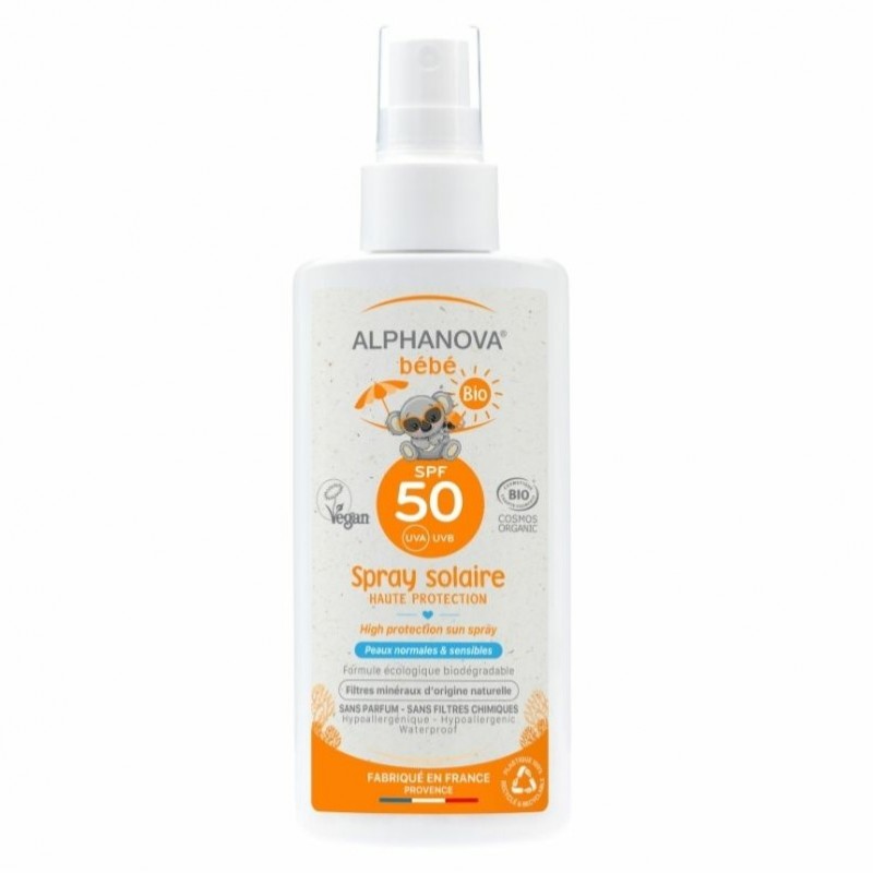 Przeciwsłoneczny spray dla dzieci SPF 50 Alphanova Bebe 125 ml
