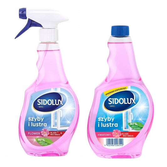 Sidolux Płyn do mycia szyb i luster Crystal Flower