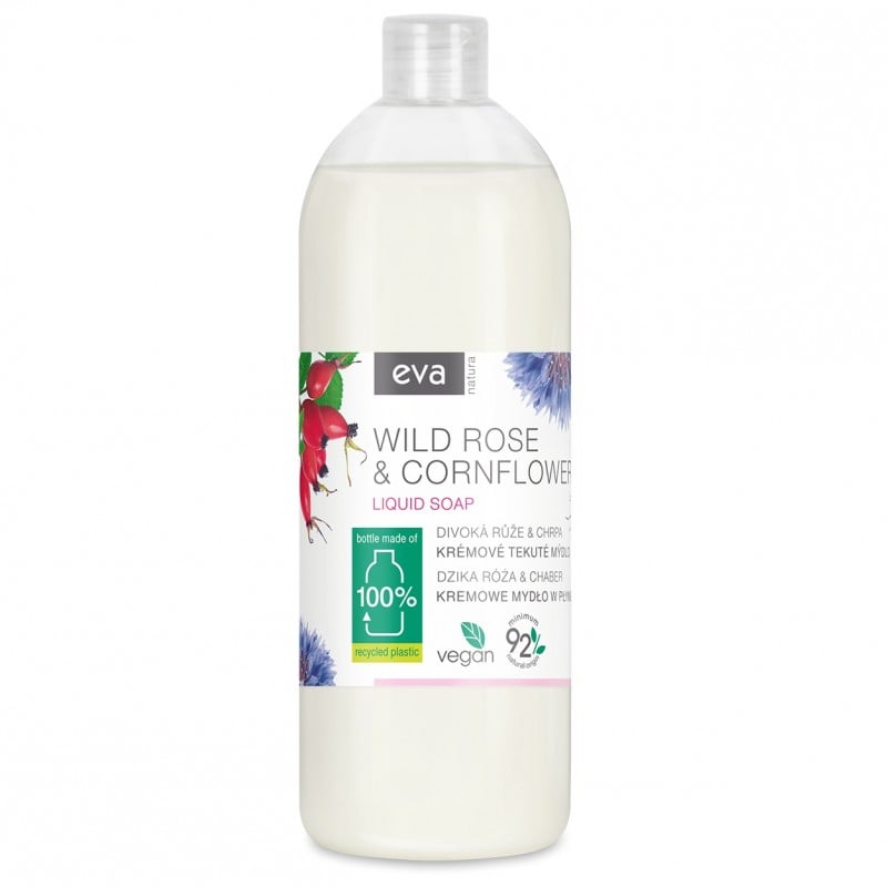 Mydło w płynie Dzika Róża i chaber Eva Natura