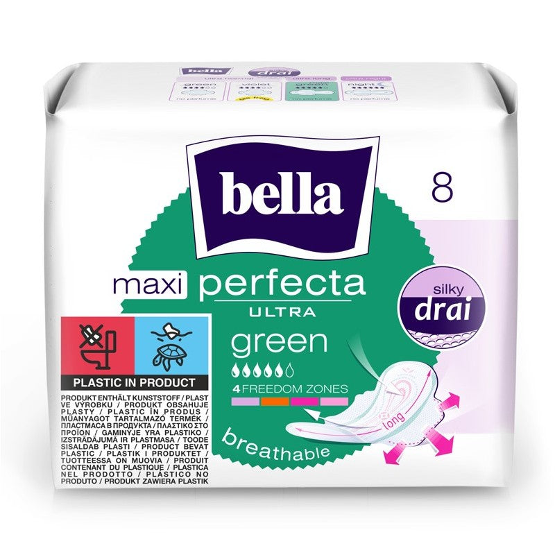 Podpaski higieniczne Bella Perfecta Ultra Maxi Green