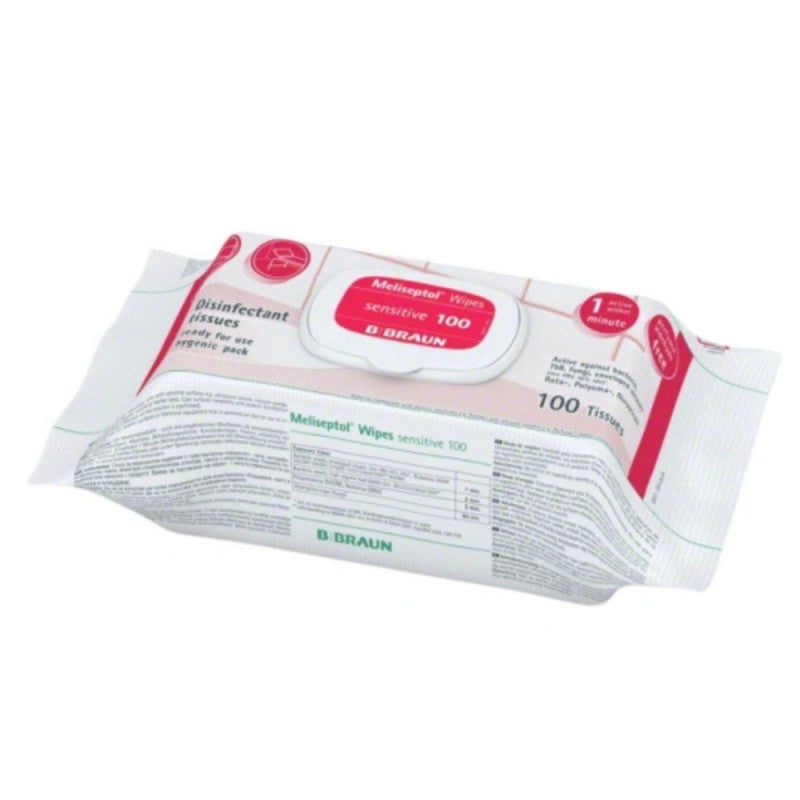 Chusteczki do dezynfekcji powierzchni B. Braun Meliseptol Wipes Sensitive 100 szt.