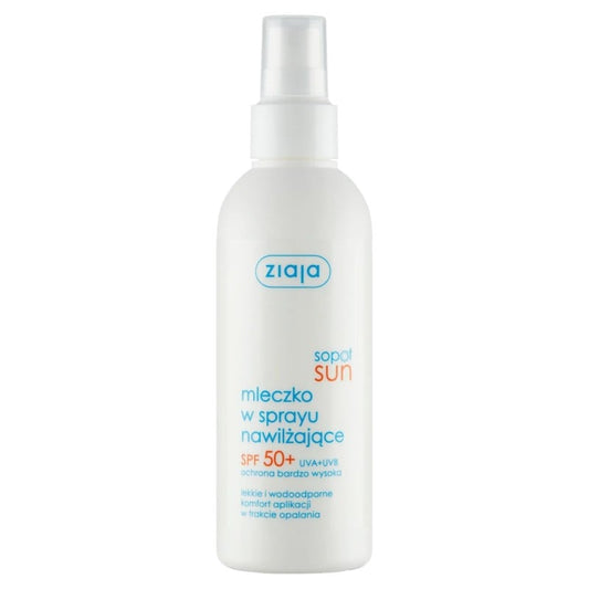 Mleczko w sprayu nawilżające SPF 50+ Ziaja Sopot Sun 170 ml