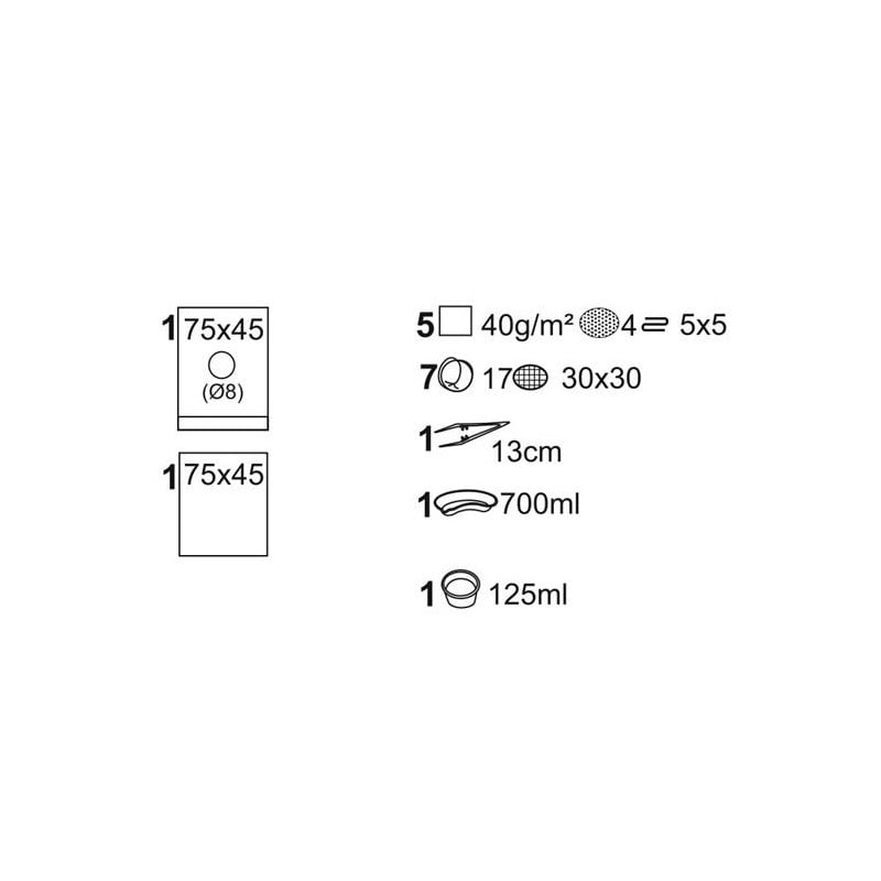 Matoset Zestaw zabiegowy jałowy Torebka papierowo-foliowa z etykietą TAG