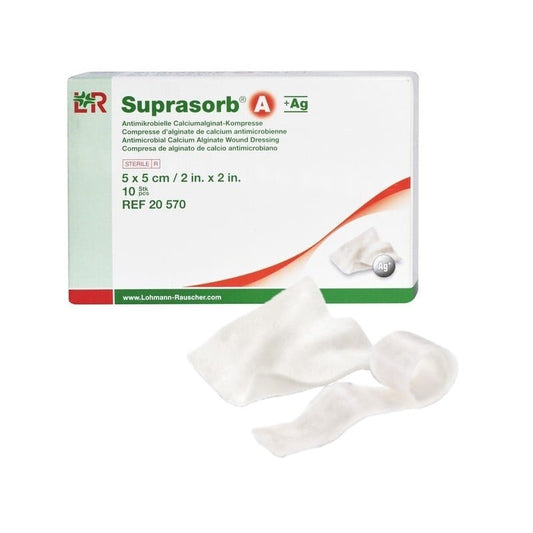 Lohmann & Rauscher Antybakteryjny opatrunek alginianowy ze srebrem Suprasorb A + Ag 1 szt.