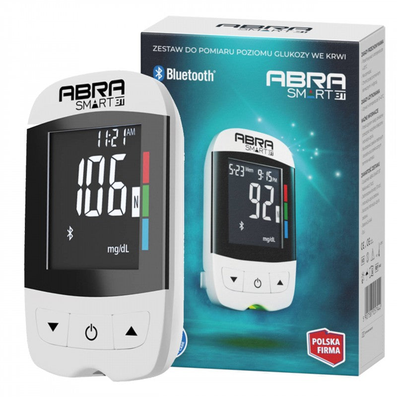Zestaw do pomiaru poziomu glukozy ABRA SMART BT