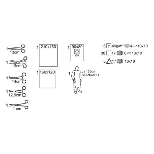 Matoset Zestaw do tracheostomii Torebka papierowo-foliowa