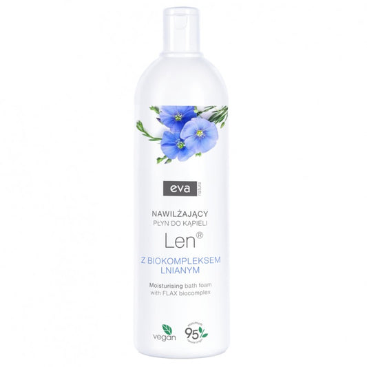 Nawilżający płyn do kąpieli z biokompleksem lnianym Eva Natura 750 ml