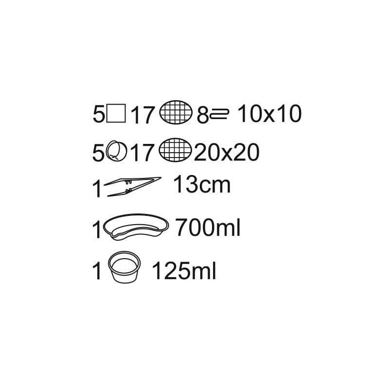 Matoset Zestaw zabiegowy jałowy Torebka papierowo-foliowa z etykietą TAG